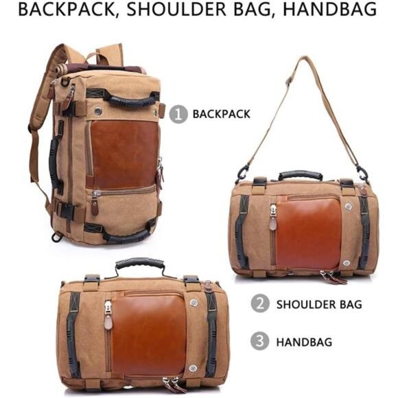 Wear-Resistant Durable Backpack,Duffle Bag Travel Carry On Backpack - Picture 4 of 7